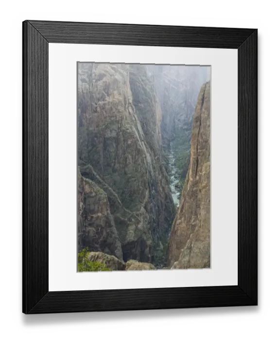 Framed Print : USA, Colorado, Gunnison National Park. Scenic in Black Canyon