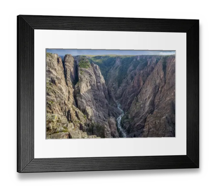 Framed Print : USA, Colorado, Gunnison National Park. Scenic in Black Canyon