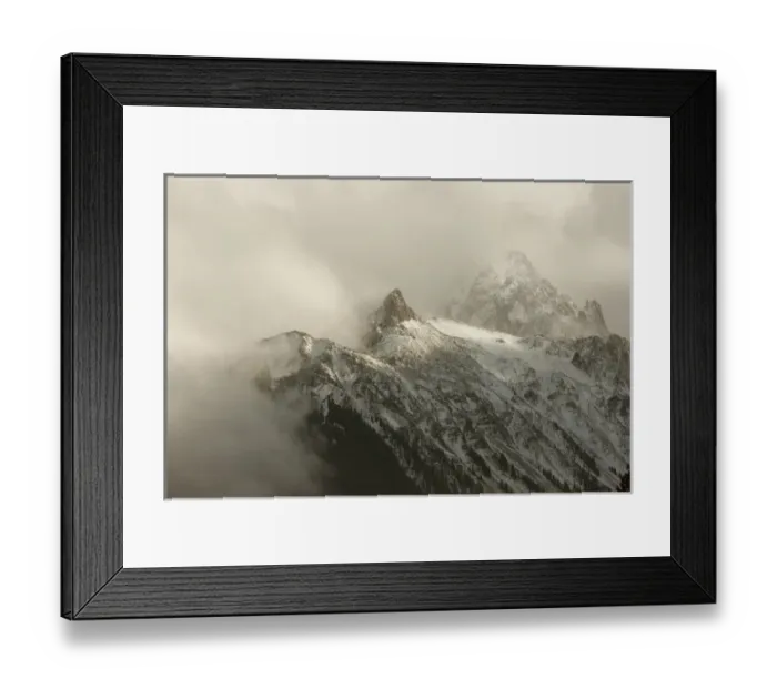 Framed Print : USA, Colorado, Sneffels Range. Clouds over Mt Sneffels