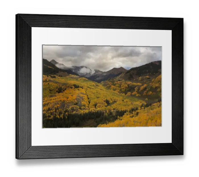 Framed Print : USA, Colorado, White River National Forest. Autumn storm moves across Capitol Peak Valley Framed Print : USA, Colorado, White River National Forest. Autumn storm moves across Capitol Peak Valley