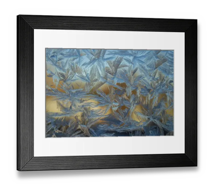 Framed Print : USA, Colorado, Denver. Frost on a window Framed Print : USA, Colorado, Denver. Frost on a window