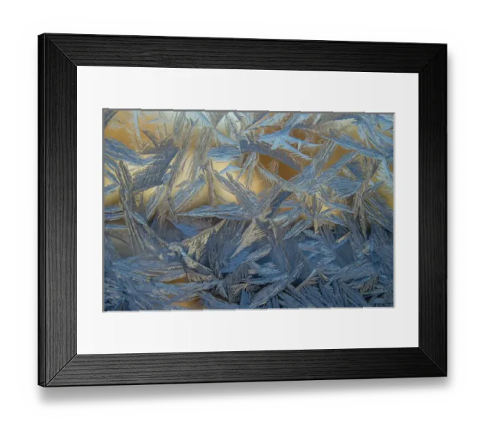 Framed Print : USA, Colorado, Denver. Frost on a window Framed Print : USA, Colorado, Denver. Frost on a window