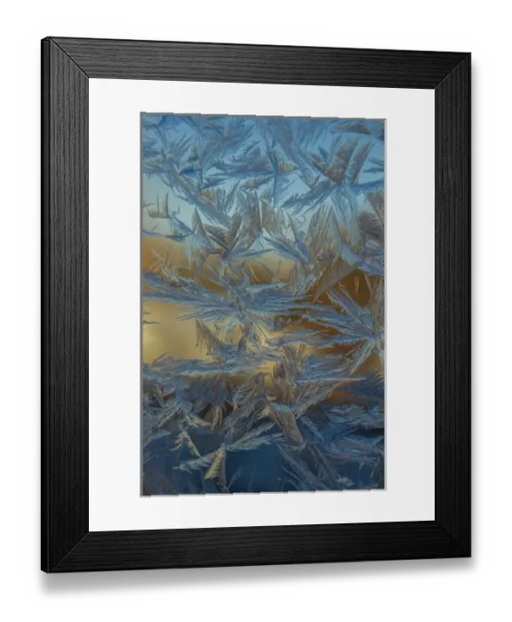 Framed Print : USA, Colorado, Denver. Frost on a window Framed Print : USA, Colorado, Denver. Frost on a window