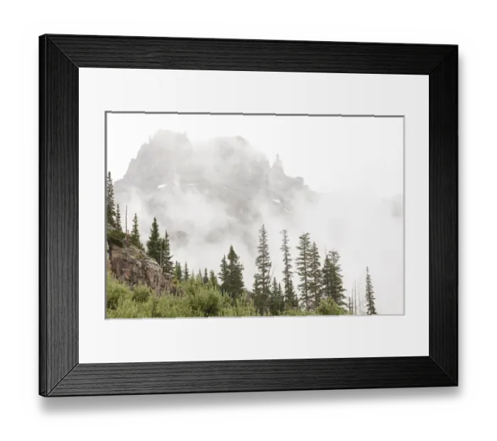 Framed Print : USA, Colorado, Potosi Peak. Foggy mountain scenic Framed Print : USA, Colorado, Potosi Peak. Foggy mountain scenic