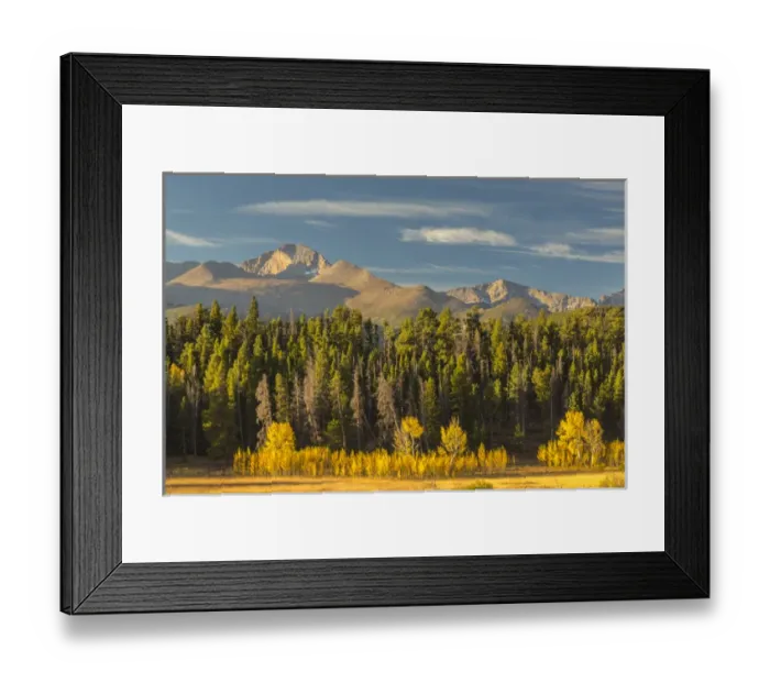 Framed Print : USA, Colorado, Rocky Mountain National Park. Mountain and forest landscape. Credit as Framed Print : USA, Colorado, Rocky Mountain National Park. Mountain and forest landscape. Credit as