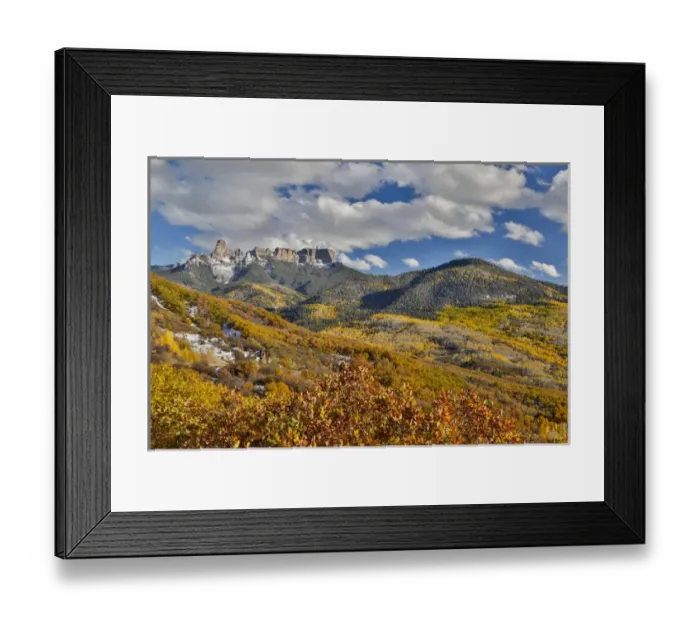 Framed Print : Colorado Autumn time just east of Ridgway viewing the Mountains of the Rio Grande National Forest Framed Print : Colorado Autumn time just east of Ridgway viewing the Mountains of the Rio Grande National Forest