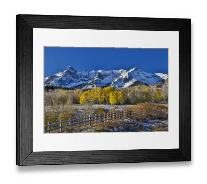 Framed Print : Dallas Mountain and San Juan Mountain Range, Colorado, Autumn colors and aspens glowing Framed Print : Dallas Mountain and San Juan Mountain Range, Colorado, Autumn colors and aspens glowing