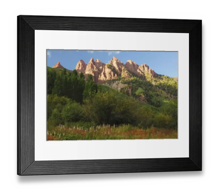 Framed Print : Late Afternoon Mountain Glow at the Maroon Bells Wilderness: Aspen, Colorado, USA Framed Print : Late Afternoon Mountain Glow at the Maroon Bells Wilderness: Aspen, Colorado, USA