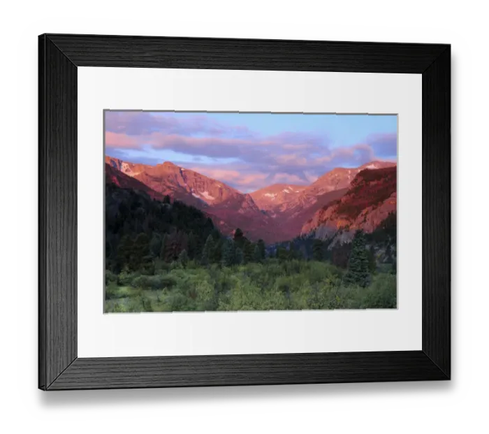 Framed Print : Sunrise at Moraine Park, Rocky Mountain National Park, Colorado, USA