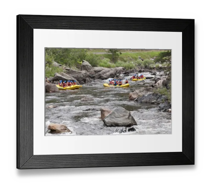 Framed Print : USA, CO, Fort Collins. Cache le Poudre River popular for summer rafting trips Framed Print : USA, CO, Fort Collins. Cache le Poudre River popular for summer rafting trips