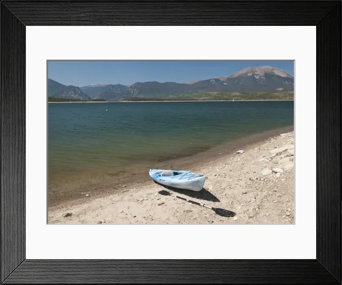 Framed Print : USA, CO, Dillon Reservoir. Largest source of Denver water supply significantly affected by drought Framed Print : USA, CO, Dillon Reservoir. Largest source of Denver water supply significantly affected by drought