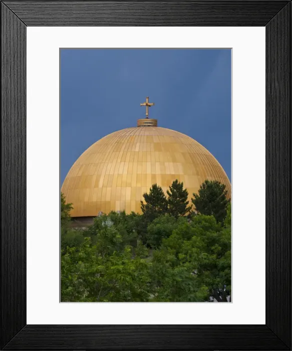Framed Print : USA, WA, Denver. Assumption of the Theotokos Greek Orthodox Cathedral known for