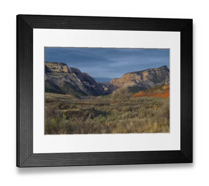 Framed Print : Looking up pool creek canyon, Dinosaur National Monument, Utah