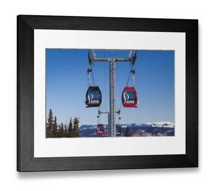 Framed Print : USA, Colorado, Aspen, Aspen Mountain Ski Area, Silver Queen Gondola Framed Print : USA, Colorado, Aspen, Aspen Mountain Ski Area, Silver Queen Gondola