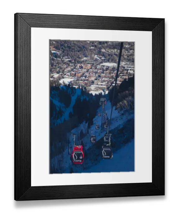 Framed Print : USA, Colorado, Aspen, Aspen Mountain Ski Area, Silver Queen Gondola Framed Print : USA, Colorado, Aspen, Aspen Mountain Ski Area, Silver Queen Gondola