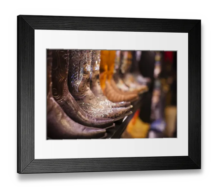 Framed Print : USA, Colorado, Aspen, Cowboy Boots, Kemo Sabe shop Framed Print : USA, Colorado, Aspen, Cowboy Boots, Kemo Sabe shop