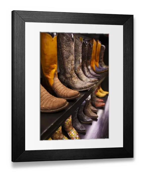 Framed Print : USA, Colorado, Aspen, Cowboy Boots, Kemo Sabe shop Framed Print : USA, Colorado, Aspen, Cowboy Boots, Kemo Sabe shop
