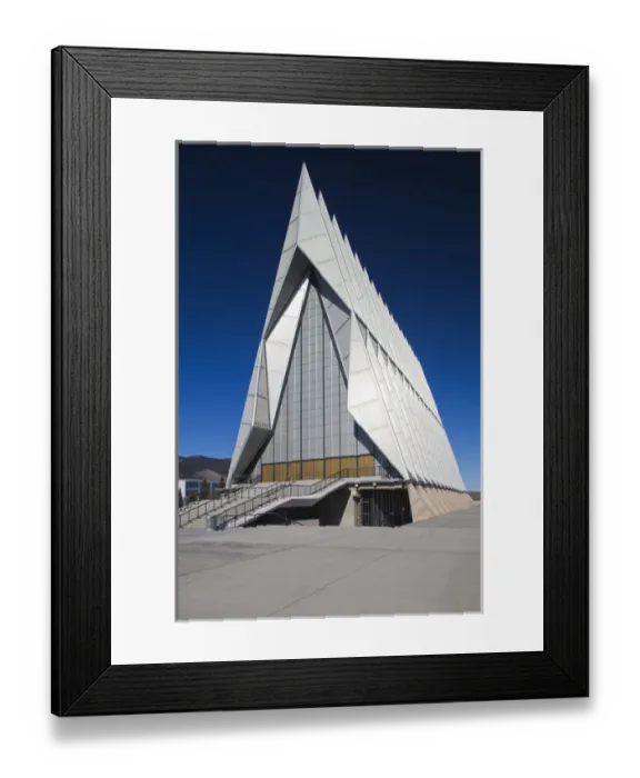 Framed Print : USA, Colorado, Colorado Springs, United States Air Force Academy, Cadets Chapel Framed Print : USA, Colorado, Colorado Springs, United States Air Force Academy, Cadets Chapel