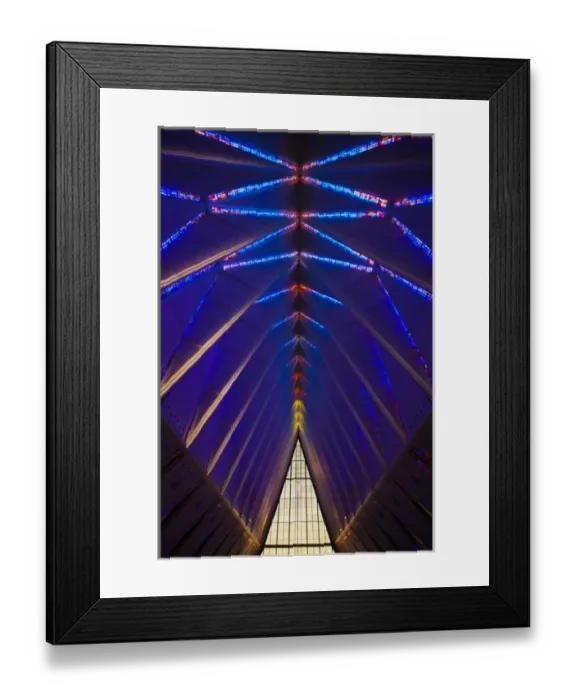 Framed Print : USA, Colorado, Colorado Springs, United States Air Force Academy, Cadets Chapel