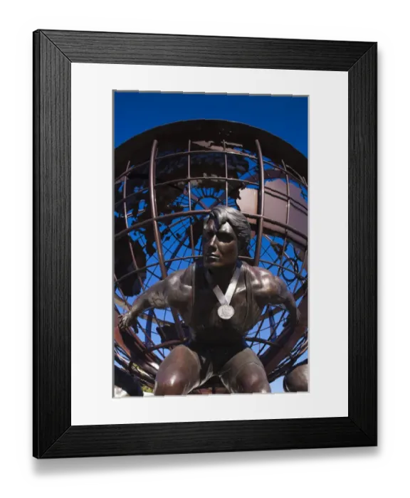 Framed Print : USA, Colorado, Colorado Springs, United States Olympic Training Center, sculpture Framed Print : USA, Colorado, Colorado Springs, United States Olympic Training Center, sculpture