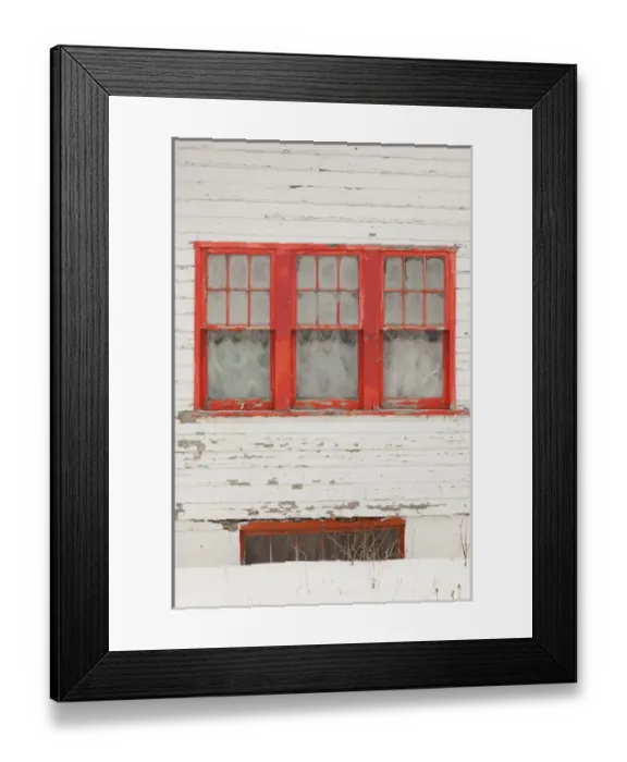 Framed Print : USA, Colorado, Crested Butte, house detail, winter