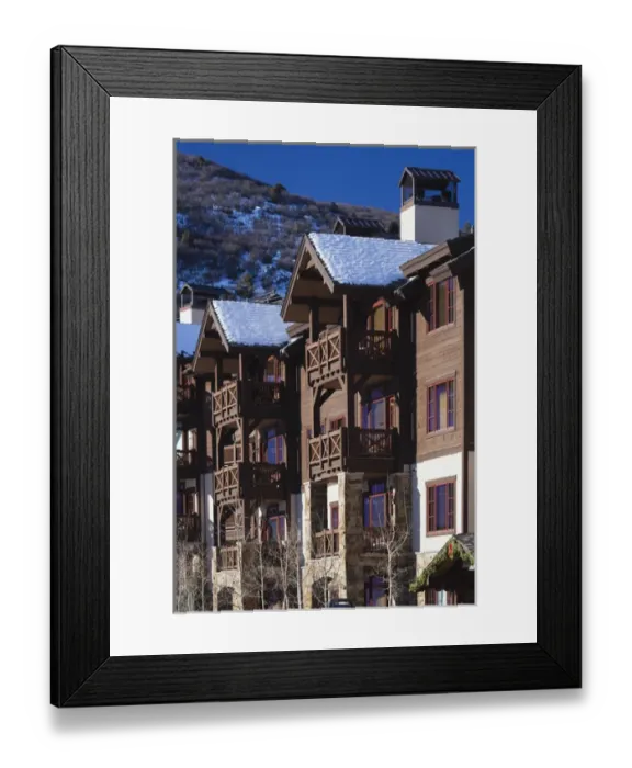 Framed Print : USA, Colorado, Beaver Creek, ski condos Framed Print : USA, Colorado, Beaver Creek, ski condos