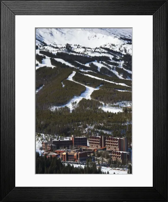 Framed Print : USA, Colorado, Breckenridge, elevated town view from Mount Baldy