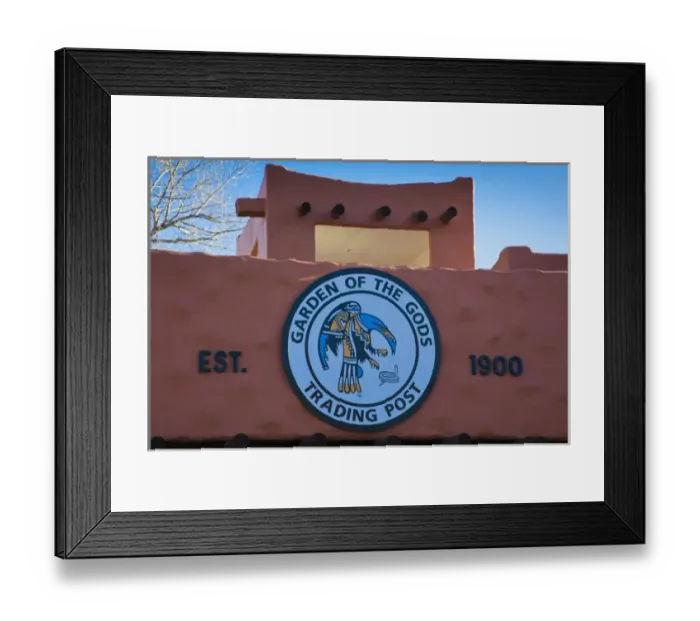 Framed Print : USA, Colorado, Colorado Springs, Garden of the Gods, Garden of the Gods Trading Post