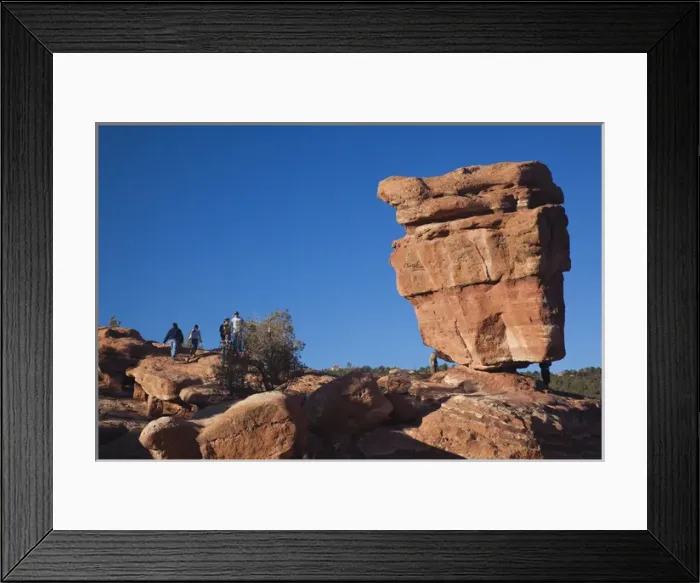Framed Print : USA, Colorado, Colorado Springs, Garden of the Gods, Balanced Rock Framed Print : USA, Colorado, Colorado Springs, Garden of the Gods, Balanced Rock