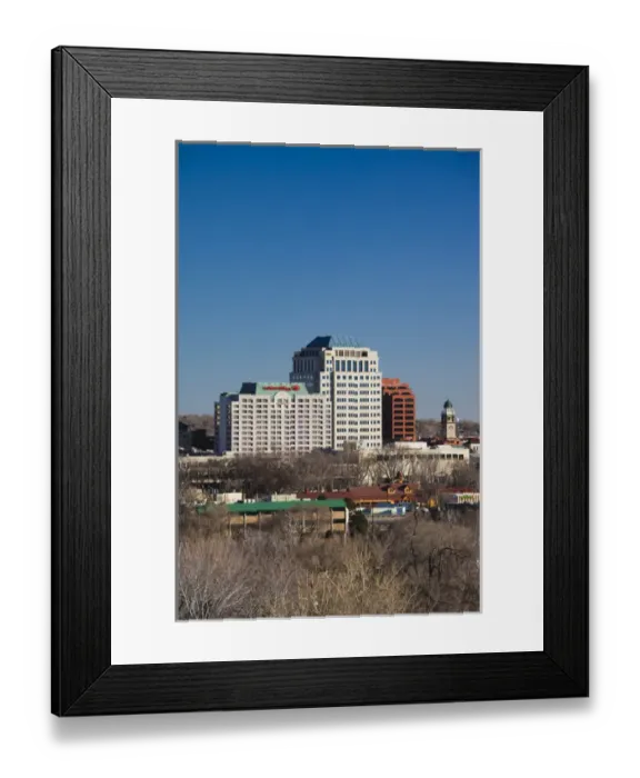 Framed Print : USA, Colorado, Colorado Springs, elevated city view from Bijou Hill Framed Print : USA, Colorado, Colorado Springs, elevated city view from Bijou Hill