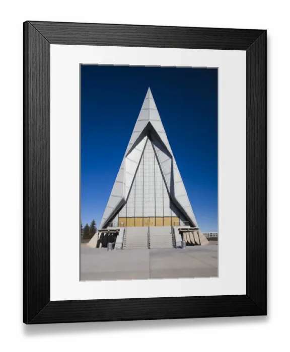 Framed Print : USA, Colorado, Colorado Springs, United States Air Force Academy, Cadets Chapel Framed Print : USA, Colorado, Colorado Springs, United States Air Force Academy, Cadets Chapel