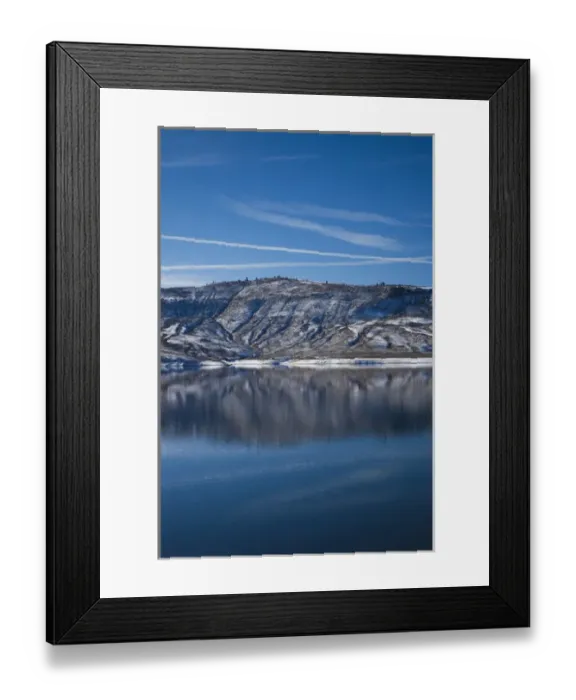 Framed Print : USA, Colorado, Curecanti National Recreation Area, Blue Mesa Reservoir, winter Framed Print : USA, Colorado, Curecanti National Recreation Area, Blue Mesa Reservoir, winter