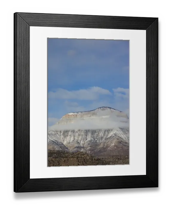 Framed Print : USA, Colorado, De Beque, winter mist along the Colorado River Framed Print : USA, Colorado, De Beque, winter mist along the Colorado River