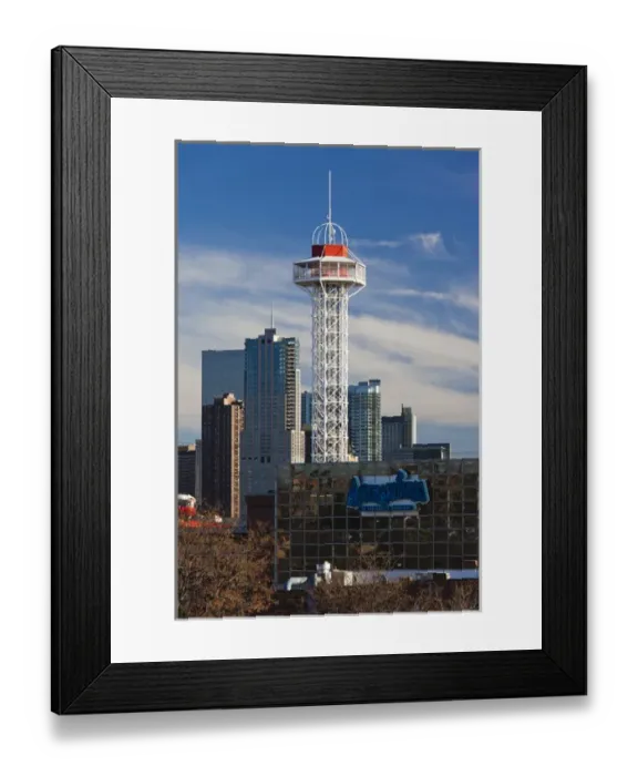 Framed Print : USA, Colorado, Denver, city view from the west, late afternoon with Elitch Gardens Framed Print : USA, Colorado, Denver, city view from the west, late afternoon with Elitch Gardens