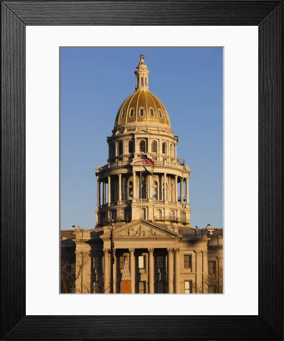 Framed Print : USA, Colorado, Denver, Colorado State Capitol, exterior, sunset Framed Print : USA, Colorado, Denver, Colorado State Capitol, exterior, sunset