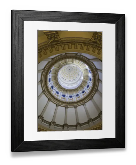 Framed Print : USA, Colorado, Denver, Colorado State Capitol, rotunda interior