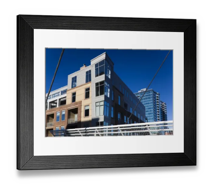 Framed Print : USA, Colorado, Denver, new residential buildings in the renovated LoDo neaighborhood Framed Print : USA, Colorado, Denver, new residential buildings in the renovated LoDo neaighborhood