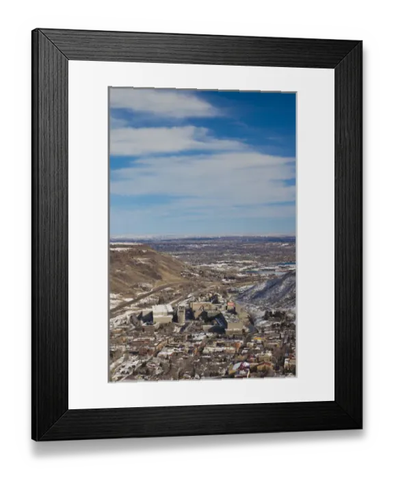 Framed Print : USA, Colorado, Golden, Coors brewery, elevated view from Lookout Mountain Framed Print : USA, Colorado, Golden, Coors brewery, elevated view from Lookout Mountain