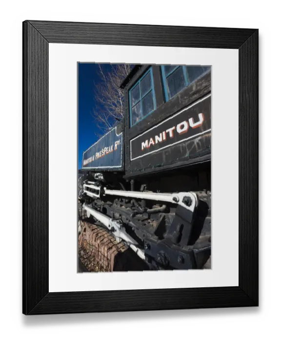 Framed Print : USA, Colorado, Manitou Springs, Manitou and Pikes Peak Railway locomotive Framed Print : USA, Colorado, Manitou Springs, Manitou and Pikes Peak Railway locomotive