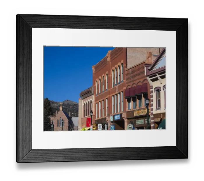 Framed Print : USA, Colorado, Manitou Springs, Manitou Avenue