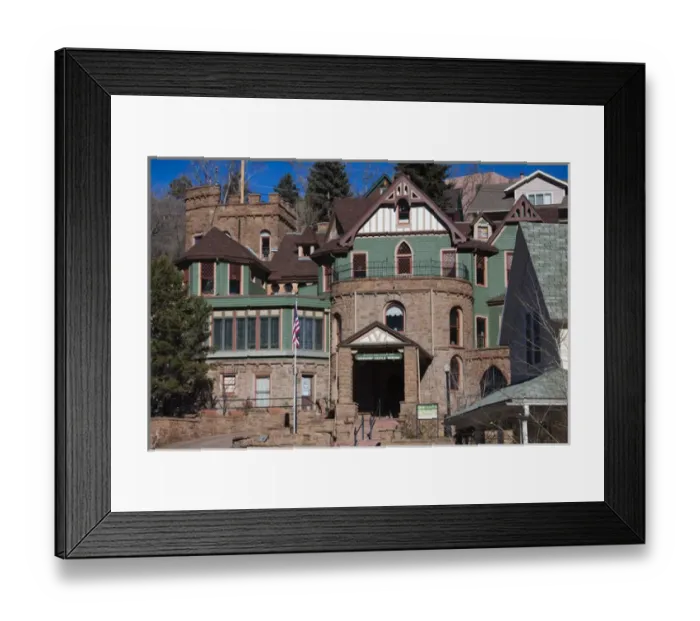 Framed Print : USA, Colorado, Manitou Springs, Miramont Castle