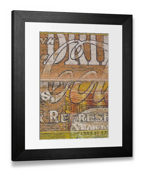 Framed Print : USA, Colorado, Salida, faded advertising murals Framed Print : USA, Colorado, Salida, faded advertising murals