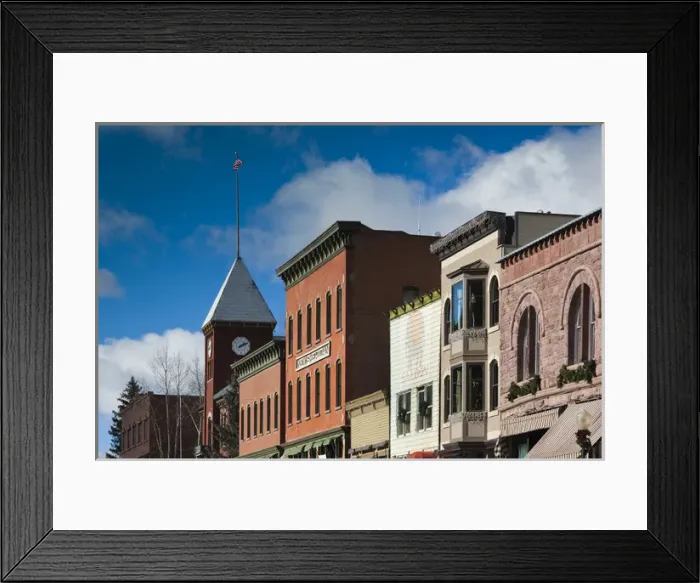 Framed Print : USA, Colorado, Telluride, Main Street buildings Framed Print : USA, Colorado, Telluride, Main Street buildings