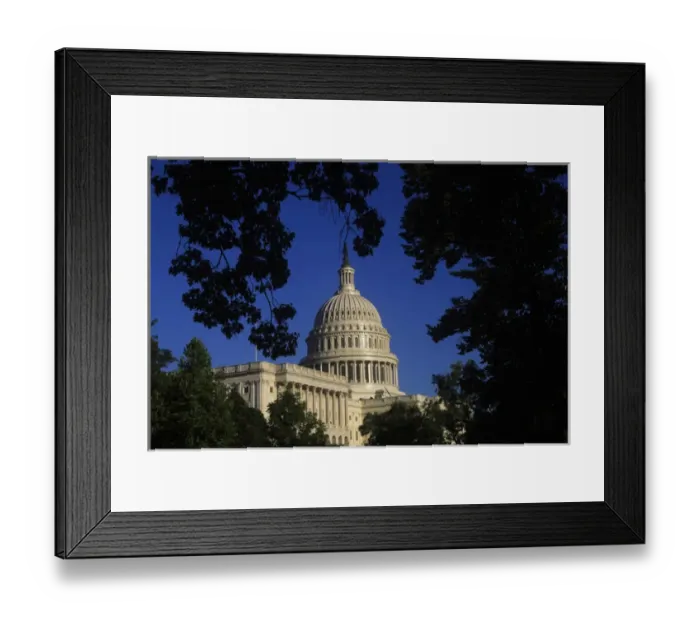 Framed Print : The West side of the United States Capitol Framed Print : The West side of the United States Capitol