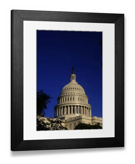 Framed Print : The West side of the United States Capitol