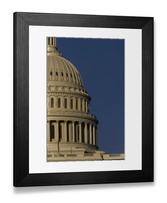 Framed Print : The West side of the United States Capitol