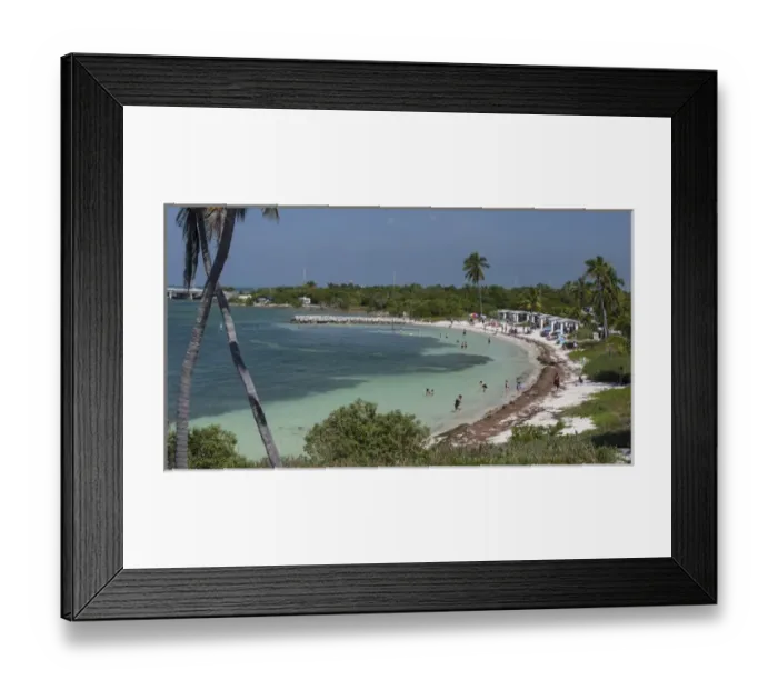 Framed Print : USA, Florida, Bahia Honda State Park. Calusa Beach