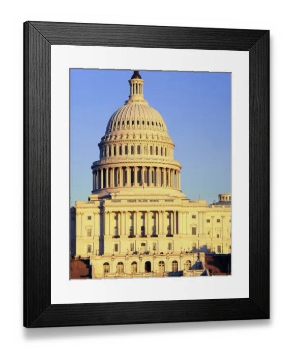 Framed Print : USA, Washington DC, Washington State Capitol building at dusk Framed Print : USA, Washington DC, Washington State Capitol building at dusk