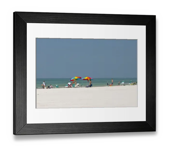 Framed Print : North America, USA, Florida, Sarasota, Crescent Beach, Siesta Key, People relaxing Framed Print : North America, USA, Florida, Sarasota, Crescent Beach, Siesta Key, People relaxing