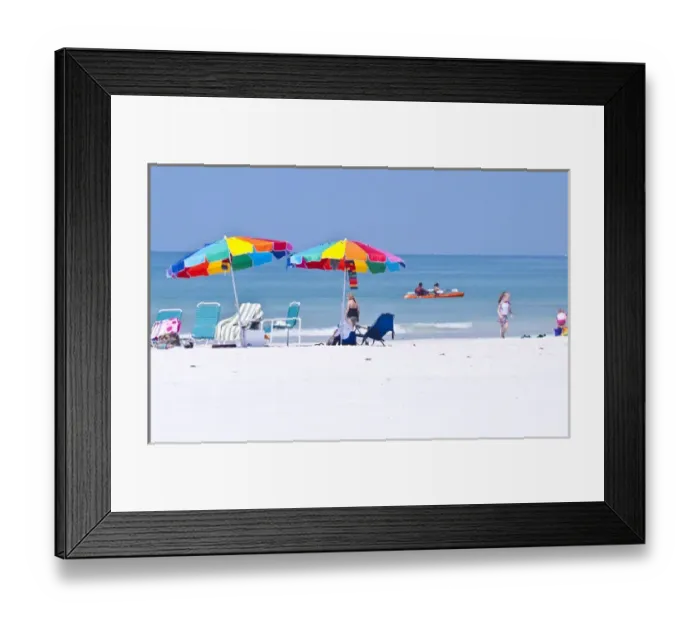 Framed Print : North America, USA, Florida, Sarasota, Crescent Beach, Siesta Key, People relaxing Framed Print : North America, USA, Florida, Sarasota, Crescent Beach, Siesta Key, People relaxing